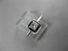 ESTATE .20CT DIAMOND 18KT WHITE GOLD CLASSIC PRINCESS BEZEL PROMISE SQUARE RING