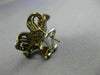 ESTATE 3.45CT DIAMOND & MULTI GEM 14K WHITE & BLACK GOLD FLOWER CLIP ON EARRINGS
