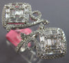 EXTRA LARGE 1.80CT DIAMOND 18KT WHITE GOLD ROUND & BAGUETTE INVISIBLE HALO RING