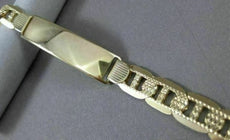 ANTIQUE .46CT OLD MINE DIAMOND 14KT 2 TONE GOLD SOLITAIRE ENGAGEMENT RING #22684