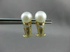 ESTATE .24CT DIAMOND & AAA SOUTH SEA PEARL 14K YELLOW GOLD CLIP ON EARRINGS 5011