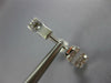 3.69CT DIAMOND 18KT WHITE GOLD ROUND & BAGUETTE INSIDE OUT HOOP HANGING EARRINGS