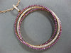 LARGE 1.95CT DIAMOND & AAA PINK SAPPHIRE 18KT ROSE GOLD CIRCLE OF LIFE PENDANT