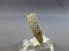 1.75CT DIAMOND 14KT YELLOW GOLD CLASSIC 2 ROW DIAGONAL WEDDING ANNIVERSARY RING