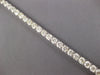ESTATE EXTRA LARGE 21.36CT DIAMOND 14KT WHITE GOLD 3D ROUND TENNIS BRACELET