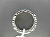 ESTATE .36CT DIAMOND 14K WHITE GOLD MULTI LEAF ETERNITY WEDDING ANNIVERSARY RING