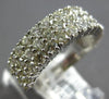 LARGE 2.10CT DIAMOND 14KT WHITE GOLD 3D SEMI ETERNITY WEDDING ANNIVERSARY RING