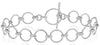 ESTATE 14KT WHITE GOLD 3D MULTI CIRCULAR LOVE KNOT FLEXIBLE TOGGLE BRACELET