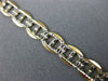 ESTATE 14KT WHITE & YELLOW GOLD MARINER DIAMOND CUT DESIGN WOMEN BRACELET #22854