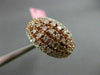 ESTATE LARGE 1.51CT DIAMOND 18KT WHITE & ROSE GOLD 3D WEDDING ANNIVERSARY RING