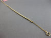 ESTATE .98CT DIAMOND 14KT YELLOW GOLD 3D CLASSIC ADJUSTABLE TENNIS BRACELET