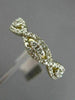 ESTATE .33CT DIAMOND 14KT YELLOW GOLD THREE STONE SEMI ETERNITY ANNIVERSARY RING