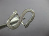 ESTATE LARGE .33CT DIAMOND 18KT WHITE GOLD 3D CLASSIC SWIRL FUN RING