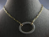 LARGE 1.17CT DIAMOND 14KT YELLOW GOLD CLASSIC OPEN OVAL MULTI ROW LOVE NECKLACE