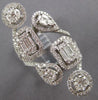 EXTRA LARGE 3.50CT DIAMOND 18KT WHITE GOLD ROUND PRINCESS INVISIBLE RING #27220
