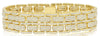 EXTRA LARGE 9.38CT DIAMOND 14KT YELLOW GOLD MULTI ROW PAVE RECTANGULAR BRACELET