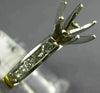 ESTATE .66CT DIAMOND 14KT 2 TONE GOLD ROUND SEMI MOUNT ENGAGEMENT RING #23795