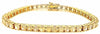 12.47CT FANCY YELLOW DIAMOND 18K YELLOW GOLD 3D CUSHION ETERNITY TENNIS BRACELET