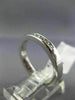 ESTATE .36CT DIAMOND 14KT WHITE GOLD 3D ETERNITY WEDDING ANNIVERSARY RING #1183