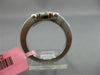 ESTATE WIDE 18KT WHITE GOLD FUN RING. 3D CLUSTER CRISS CROSS ETOILE DESIGN