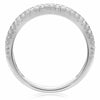 ESTATE WIDE 1.44CT DIAMOND & AAA RUBY 14KT WHITE GOLD 3D ANNIVERSARY RING BAND