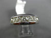 ESTATE WIDE 1.71CT DIAMOND 14KT WHITE GOLD 7 STONE CLASSIC CHANNEL WEDDING RING