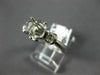 ESTATE 24CT DIAMOND 18KT WHITE GOLD HEART ROUND SEMI MOUNT ENGAGEMENT RING #1671