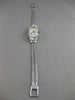 ANTIQUE OLD EURO MINE DIAMOND 14K WHITE GOLD HERNA WATCH 17 JEWEL SWISS 7" 21595