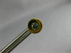 ESTATE .38CT BLUE DIAMOND 18KT YELLOW GOLD 3D CLASSIC ROUND BEZEL STUD EARRINGS