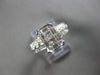 WIDE 1.26CT DIAMOND 14K WHITE GOLD PRINCESS & ROUND INVISIBLE OCTAGON RING 28169