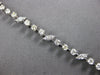 3.15CT DIAMOND 14KT WHITE GOLD 3D ROUND MULTI LEAF BY THE YARD TENNIS BRACELET
