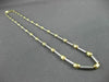 ESTATE 14KT WHITE & YELLOW GOLD CLASSIC CHOKER BEAD BY THE YARD NECKLACE #22910