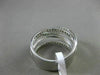 ESTATE WIDE 1.13CT DIAMOND 18KT WHITE GOLD 3D MULTI ROW CRISS CROSS FUN RING