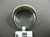 ESTATE WIDE .20CT DIAMOND 14KT WHITE GOLD 3D 3 ROW SHARE PRONG ANNIVERSARY RING