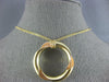 ESTATE 14KT YELLOW AND ROSE GOLD 3D CLASSIC CIRCLE OF LIFE ROPE FUN NECKLACE