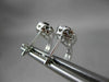ESTATE 2.10CT DIAMOND & AAA GARNET 14KT WHITE GOLD HALO HEART LEVERBACK EARRINGS