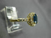ESTATE 1.47CT DIAMOND & AAA SAPPHIRE 14KT YELLOW GOLD OVAL HALO ENGAGEMENT RING