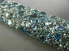 ESTATE MASSIVE 70.37CT AAA AQUAMARINE 18K WHITE GOLD 3D COCKTAIL TENNIS BRACELET