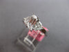1.19CT GIA FLAME & TRAPEZOID DIAMOND 18KT WHITE GOLD 3D 3 STONE ENGAGEMENT RING