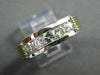 ESTATE .75CT ROUND DIAMOND 5 STONE 14KT TWO TONE GOLD ANNIVERSARY RING #11922