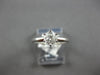 ESTATE .68CT DIAMOND 14KT WHITE GOLD 3D ROUND SOLITAIRE 6 PRONG ENGAGEMENT RING