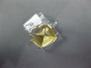ESTATE 5.34CT DIAMOND & AAA YELLOW TOPAZ 14KT WHITE GOLD PYRAMID BUTTERFLY RING