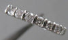 ESTATE ROUND DIAMOND ANNIVERSARY RING CHANNEL 14K WHITE GOLD WEDDING BAND #11387