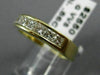 ESTATE .86CT DIAMOND 14K YELLOW GOLD 3D PRINCESS CHANNEL ANNIVERSARY RING #22474