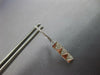 ESTATE .28CT DIAMOND 14KT WHITE GOLD GEOMTERTIC RECTANGULAR FUN HANGING EARRINGS