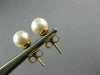 .04CT DIAMOND & AAA SOUTH SEA PEARL 14KT YELLOW GOLD 3D STUD EARRINGS #MILANO43