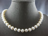 LARGE & LONG AAA TAHITIAN PEARL 14KT WHITE GOLD CLASSIC 9MM LOVE NECKLACE #27949