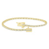 ESTATE 2.0CT DIAMOND 14KT YELLOW GOLD 3D CLASSIC ROUND TENNIS BRACELET