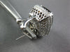 LARGE 10.76CT DIAMOND & AAA SMOKY TOPAZ 14KT WHITE GOLD CLIP ON HANGING EARRINGS