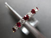 ESTATE 1.39CT DIAMOND & AAA RUBY 18KT WHITE GOLD 2.5mm ETERNITY ANNIVERSARY RING